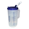 Medegen Medical Products Drinking Mug 32 oz. Clear Cup, Blue Lid Plastic Reusable MON1227642EA