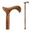 Brazos Twisted Walnut Derby Handcrafted Walking Cane, 34-Inch Height
