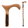 Brazos Twisted Hickory Derby Rustic Walking Cane, 34-Inch Height