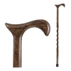 Brazos Twisted Oak Derby Cane, 37 Inch Height, Flint Color