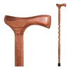 T-Handle Cane Brazos™ Twisted Wood 34 Inch Height American Hardwood, 1/EA
