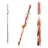 Brazos Twisted Oak Traveler's Handcrafted Walking Stick, 55-Inch, Brown