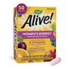Multivitamin Supplement Alive!® Women’s Energy Complete Vitamin A / Vitamin C 900 mcg / 90 mg Strength Tablet 50 per Box