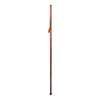 Brazos Traditional Straight Pine Handcrafted Walking Stick, 55-Inch, Red