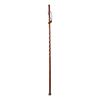 Brazos Twisted Oak Trekker Handcrafted Walking Stick, Red, 55-Inch