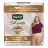 Female Adult Absorbent Underwear Depend® Silhouette® Waistband Style Large Disposable Heavy Absorbency