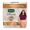 Female Adult Absorbent Underwear Depend® Silhouette® Waistband Style X-Large Disposable Heavy Absorbency