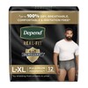 Depend Real Fit Underwear for Men, Large/X-Large