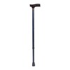 T-Handle Cane DMI® Lightweight Adjustable Aluminum 31 to 40 Inch Height Blue, 1/EA