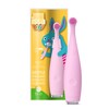 ISSA baby Soft Silicone Sonic Toothbrush, Pearl Pink Bunny