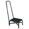 McKesson Step Stool with Handrail Bariatric 1 Step Powder Coated Steel Frame 9-1/4 Inch Step Height, 1/CS MON1270654CS