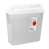 Sharps Container In-Room 11 H X 10-3/4 W X 4-3/4 D Inch 1.25 Gallon Translucent Base / Translucent Lid Horizontal Entry, 1/EA