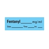 Precision Dynamic Drug Label Timemed Anesthesia Label Tape FentanyL_mcg_mL Date_Time_Int Blue 1/2 X 1-1/2 Inch, 1/RL MON173551RL