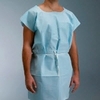 Patient Exam Gown Medium / Large Blue Disposable, 50/CS