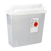 SharpSafety™ In Room Sharps Container, Always Open Lid, Clear, 3 Gallon