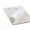Procedure Towel Footprint 13-1/2 X 18 Inch White / Blue Footprints NonSterile, 500/CS