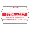 Pre-Printed Label Comply™ Laboratory Use Red Label Sterilized Red Sterilization Label 5/8 X 1-1/8 Inch