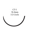 Nonabsorbable Suture with Needle Prolene Polypropylene CT-1 1/2 Circle Taper Point Needle Size 1 Monofilament