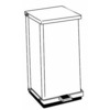 Infectious Waste Receptacle Detecto® 6 Gallon Red Steel