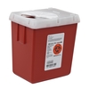 SharpSafety™ Sharps Container, Phlebotomy, Red, 2.2 Quart