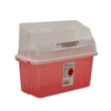 GatorGuard™ 1-Piece Sharps Container, Horizontal Entry Lid, Translucent Red, 5 Quart