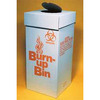 Biohazard Waste Box Burn-up Bin™ White Box Cardboard / Polyethylene 12 X 12 X 27 Inch, 6/CS