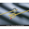 Foley Catheter Bard Lubricath 3-Way Round Tip 5 cc Balloon 18 Fr. Latex