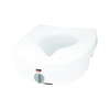 Raised Toilet Seat E-Z Lock 5" Height White 300 lbs. Weight Capacity, 2 EA/CS