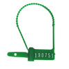 Tamper Evident Seal Cynch-Loks Numbered Green Plastic 6 Inch, 100/PK