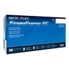 Exam Glove FreeForm EC Medium NonSterile Nitrile Extended Cuff Length Textured Fingertips Blue Not Rated, 10/CS