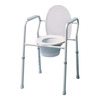 3-in-1 Commode Chair Graham-Field Fixed Arm Steel Frame Back Bar 14 Inch Seat Width, 4/CS