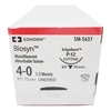 Suture with Needle Biosyn Absorbable Undyed Monofilament Polyester Size 4 - 0 30 Inch Suture 1-Needle 19 mm Length 3/8 Circle Reverse Cutting Needle, 12/BX