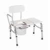 Bath / Commode Transfer Bench 17 to 21 Inch 300 lbs. Fixed Arm