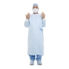 Non-Reinforced Surgical Gown with Towel MICROCOOL X-Large Blue Sterile AAMI Level 4 Disposable, 1/EA