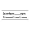 Drug Label Barkley Anesthesia Label Tape Dexamethason_mg/mL Date_Time_Int White 1/2 X 1-1/2 Inch, 1/RL