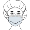 Surgical Mask Fog Shield Anti-fog Tape Pleated Tie Closure One Size Fits Most Green NonSterile ASTM Level 1 Adult, 300/CS