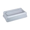 RJ Schinner Co Trash Can Lid Rubbermaid Slim Jim Untouchable Light Gray, Square, Durable and Crack Resistant, 1/EA MON521339EA