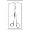 Dissecting Scissors Econo™ Metzenbaum 7 Inch Length Floor Grade Stainless Steel Sterile Finger Ring Handle Curved Blunt Tip / Blunt Tip