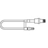 Microbore Extension Set J-loop, 120/CS