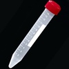 Centrifuge Tube Conical Bottom Plain 19 X 120 mm 15 mL Red Screw Cap Polypropylene Tube, 25/BG