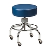 Exam Stool Value Series Backless 4 Casters Slate Blue, 1/ EA
