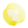 Uni-Flex® Safety Cap Tube Closure Flexible Plastic Over-Locking Yellow 13 mm For 13 mm Culture Tubes NonSterile, 10/CS