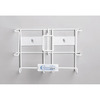 Glove Box Holder Countertips Horizontal or Vertical Mounted 2-Box Capacity White 7-1/2 X 11-3/4 Inch Coated Wire, 1/EA