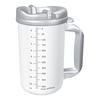 Whirley-DrinkWorks 20 oz. Drinking Mug, Clear Cup/Granite Lid, Plastic, Reusable MON570986EA