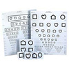 Distance Visual Eye Chart Lea Symbols 10 Foot 15-Line / Pediatric, 1/ EA
