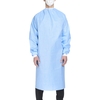 Non-Reinforced Surgical Gown with Towel Halyard Basics X-Large Blue Sterile Disposable, 1/EA