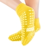 PBE Slipper Socks Pillow Paws&reg; Risk Alert Terries One Size Fits Most Yellow, 48 PR/CS MON700488CS