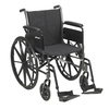 Lightweight Wheelchair Cruiser III Dual Axle Full Length Arm Elevating Legrest Black Upholstery 18 Inch Seat Width Adult 300 lbs. Weight Capacity, 1/EA