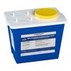 Pharmaceutical Waste Container Bemis™ Sentinel Blue Base 9 H X 11-5/8 L X 7-3/4 W Inch Vertical Entry 2 Gallon, 30/CS