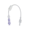 Removable AMSafe® Needle-Free Connector, Pinch Clamp, Rotating Male Luer Lock Extension Set